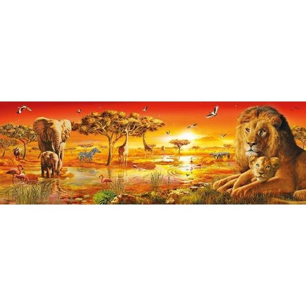 Puzzle 1000 pièces Savane Africaine Clementoni Panorama