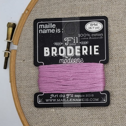 Fil pour broderie Maille name is coloris 19 vieux rose